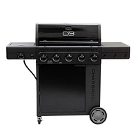 Barbecue à gaz Performance Series FlavorMax 5 brûleurs avec armoire, brûleur latéral et plaque de cuisson de 12 pouces. Performance Series FlavorMax 5 brûleurs