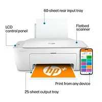 HP DeskJet 2752e All-in-One Printer w/ 3 months free ink through HP Plus, ‎Smartphone printing