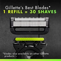 GilletteLabs with Exfoliating Bar Shaving Razor for Men, Black & Gold Edition, 1 Handle, 4 Blade Refills, 1 Magnetic Shower Hanger, 1CT