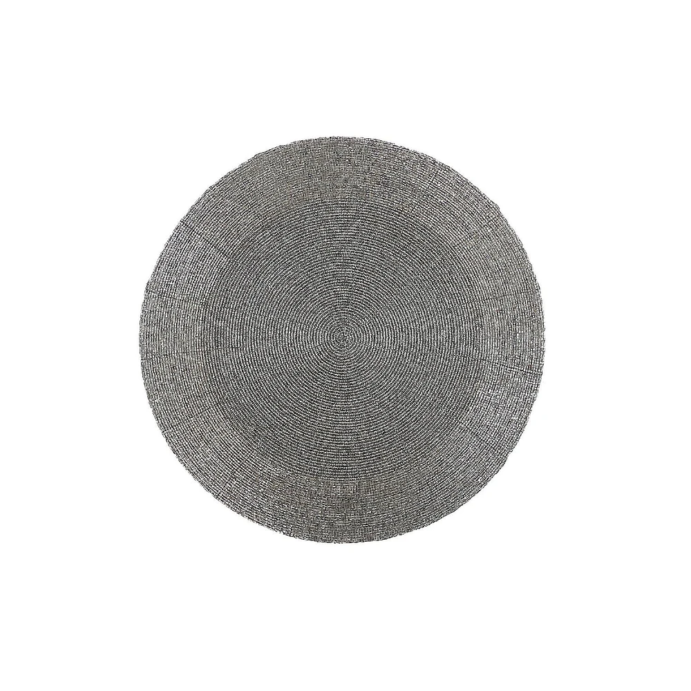 Placemat Rond Des Perles De Noël - Ensemble De 4