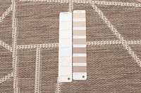 ECARPET Indoor Outdoor Area Rug for Patio, Deck, Living Room Sisal Abstract Collection