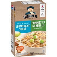 Quaker Lightly Sweetened Apples & Cinnamon Instant Oatmeal, 232g