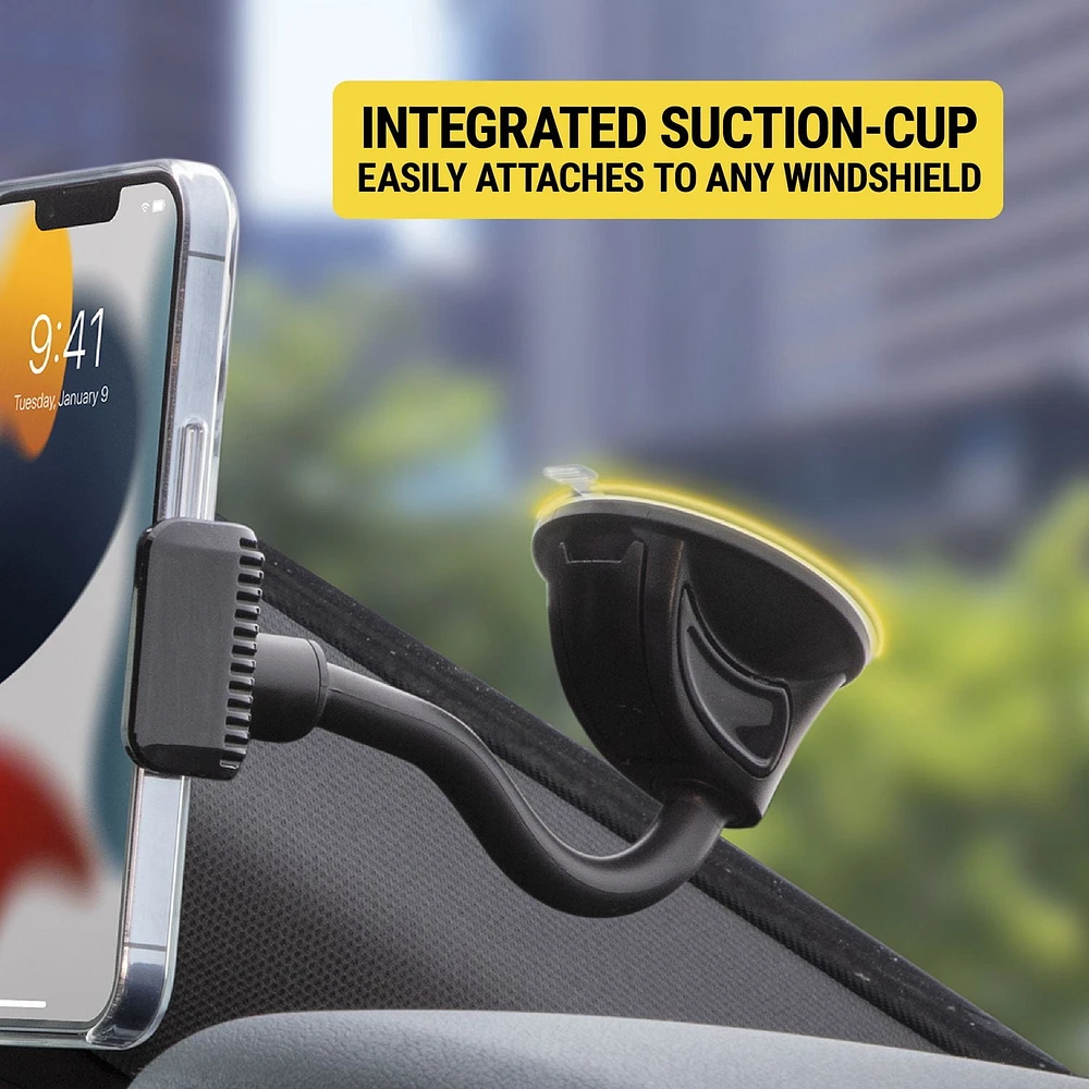 Scosche UH4WSML-SP StickIt™ Window Universal Phone Mount, Universal Wndow Stickit Mount