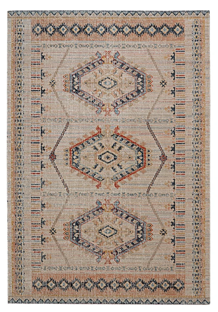 Great Zero Lana Ivory & Terracotta 5' x 7'6" Area Rug