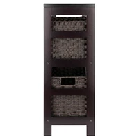 Leo 4pc Storage Shelf with Basket Set