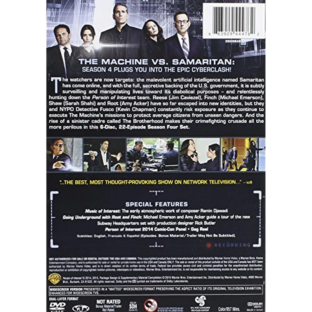 Person Of Interest: The Complete Fourth Season