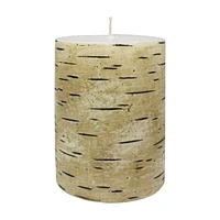 4" Bougie pilier de bouleau