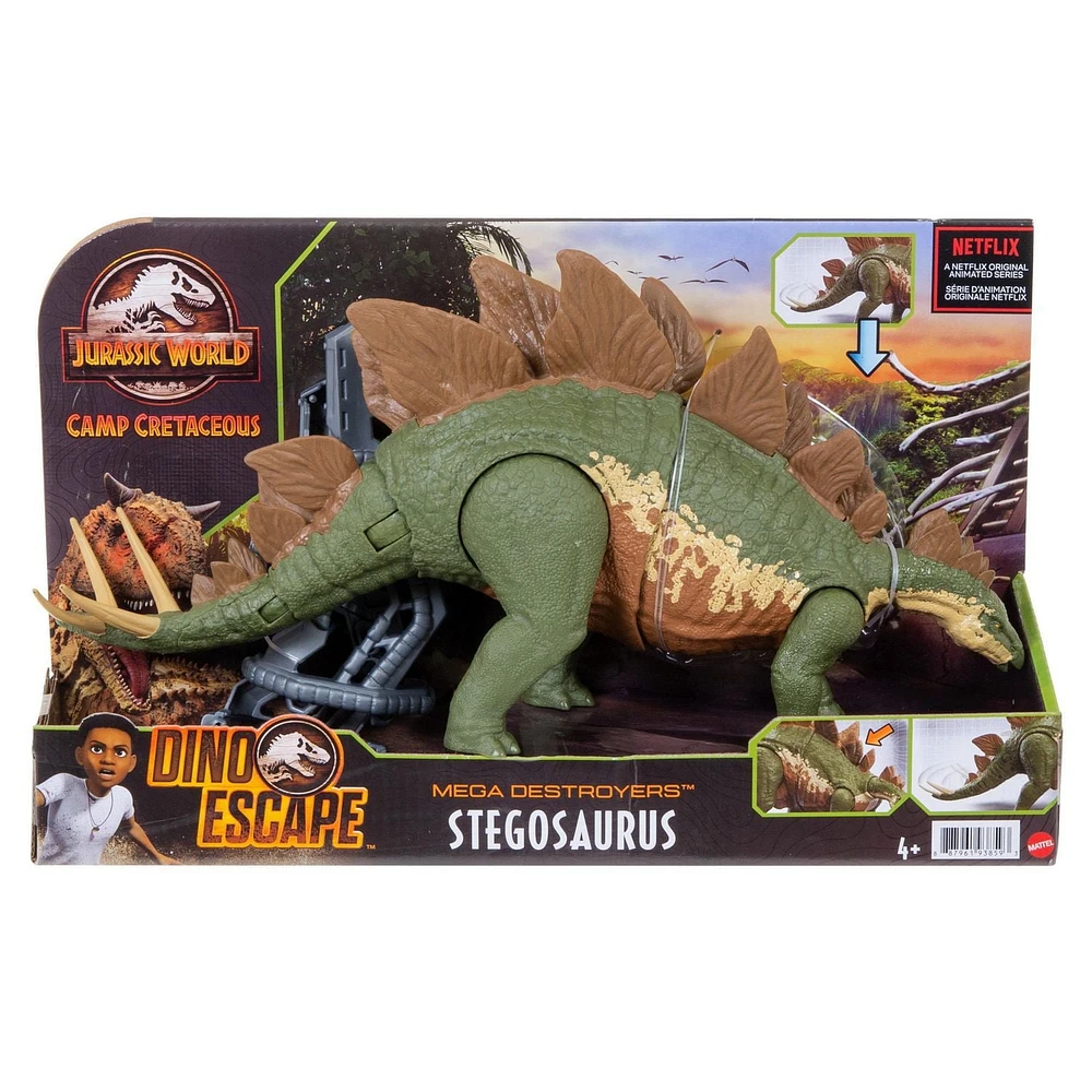 Jurassic World Mega Destroyers Stegosaurus Figurine Méga Ravageurs, dès 4 ans