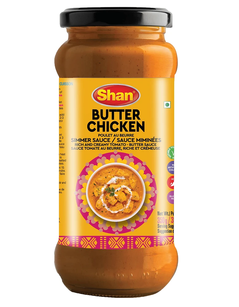 Shan Sauce de Cuisson Poulet au Beurre 6X350G Shan Sauce de Cuisson Poulet au Beurre 6X350G