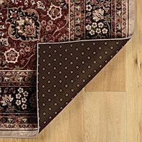 Tapis Emerald Sanlin rouge & ivoire de 5 pi x 7 pi