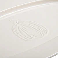 WAY TO CELEBRATE EMBOSSED STONEWARE SERVING PLATTER