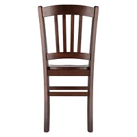Ens. 2 pièces chaise à dossier en lattes Madison de Winsome