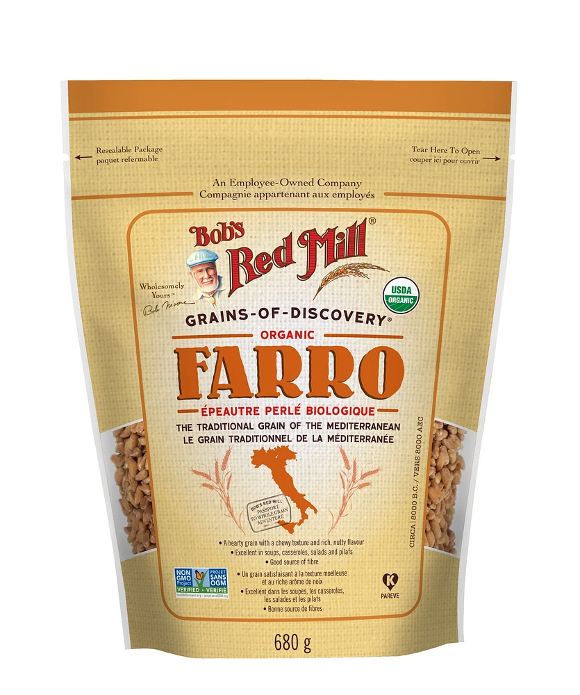 Bob's Red Mill Organic Farro, BRM ORG FARRO GRAINS