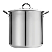 Tramontina Casserole couverte pour soupe de 20,8L en acier inoxydable