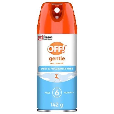 OFF! Aérosol chasse-moustiques doux, sans Deet, jusqu’à 5 heures de protection, 142 g 142 g