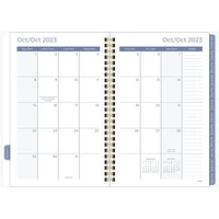 Petit Agenda Hebdomadaire/Mensuel Cyo Mead®, Caprice Floral Foncé