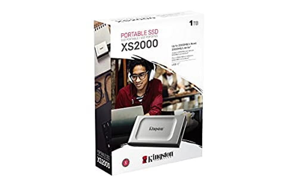 Kingston XS2000 - SSD - 1 To - Externe (portable) - USB 3.2 Gen 2x2 (Connecteur USB-C)