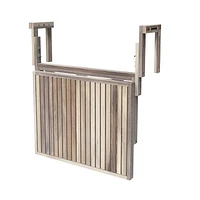 La table de balcon Stockholm  blanc auto-stockante de conception suédoise d'INTERBUILD, 24 pouces x 18 pouces