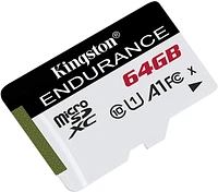 Kingston 64GB High Endurance MicroSD SDHC Flash Memory Card High Performance, 1080P, Full HD, Up to 95MB/S Read (SDCE/64GBCR)