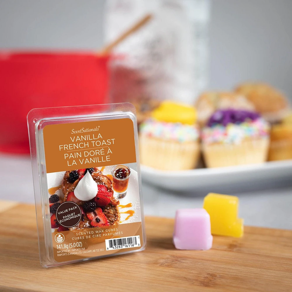 ScentSationals Scented Wax Cubes Value Pack - Vanilla French Toast, 5.0 oz (141.8g)