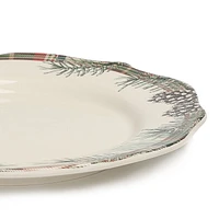 Assiette Holiday time à motif de ruban d'aiguilles