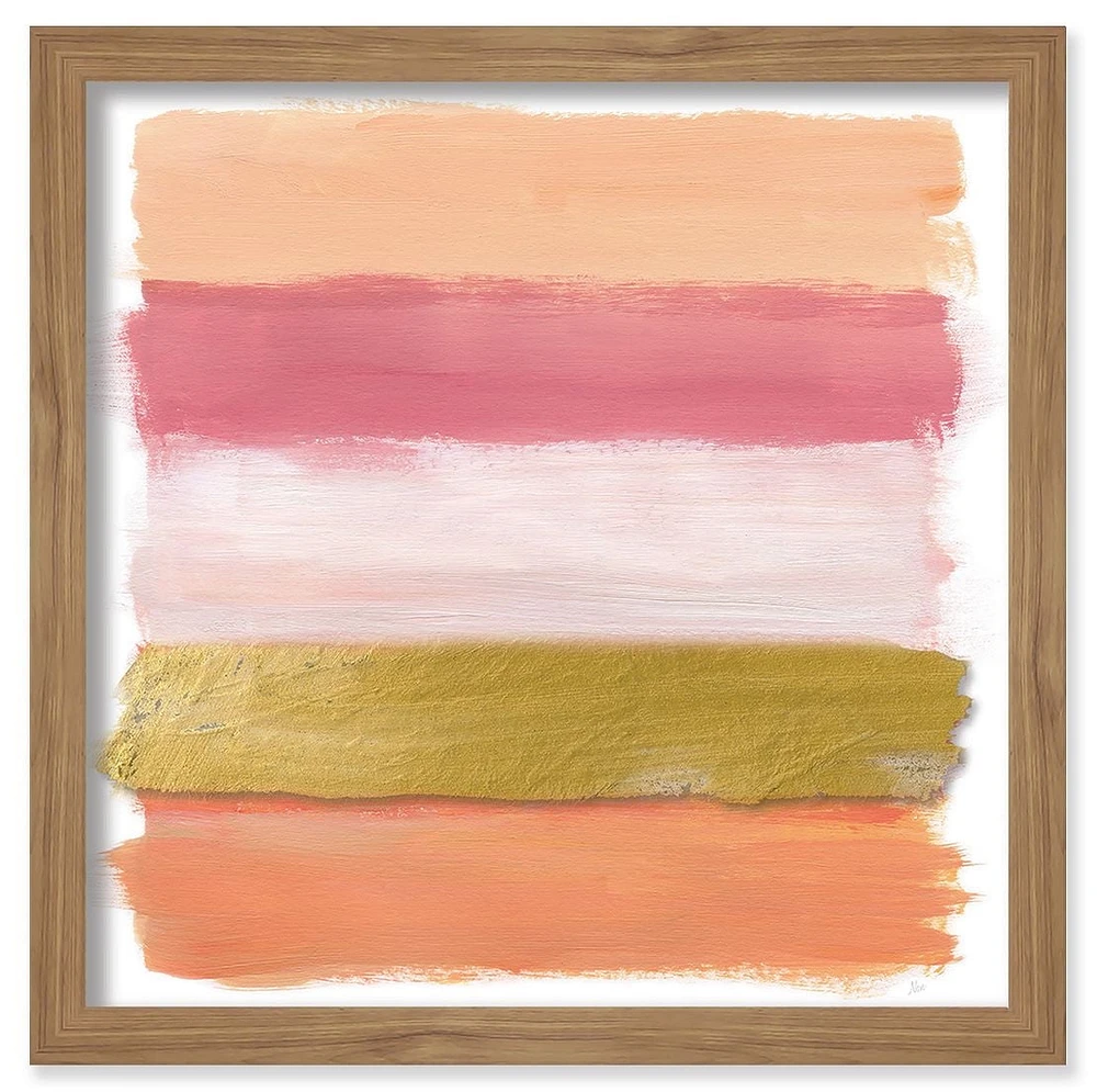 Artissimo Designs Coral Strokes Shadow Box - 14 x 14 x 1,18 D