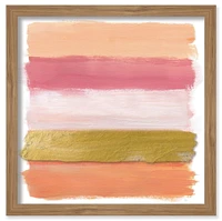 Artissimo Designs Coral Strokes Shadow Box - 14 x 14 x 1,18 D