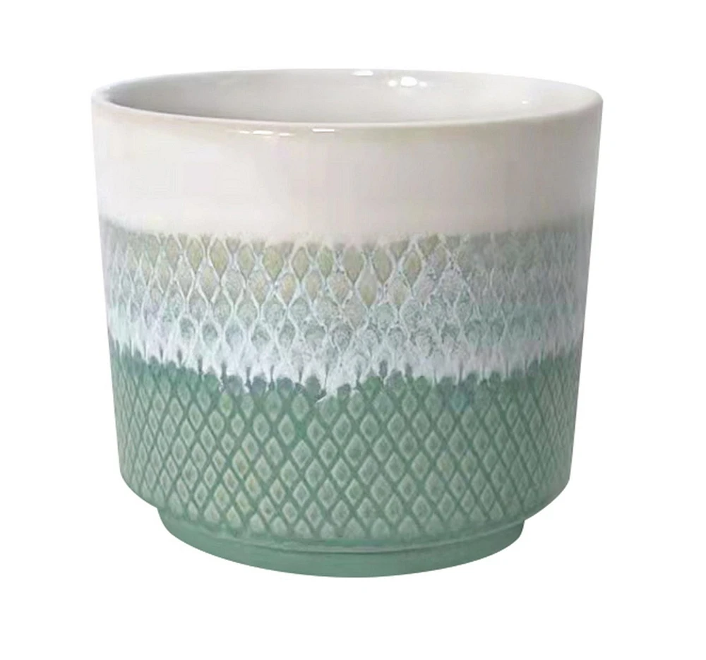 Cache-pot losangé ombré de 20,3 cm Pot de fleur