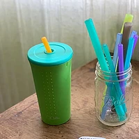 GoSili Straw Cup, 16oz. "Pop" Lime