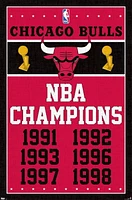 NBA Chicago Bulls - Champions 13 Wall Poster, 14.725" x 22.375"