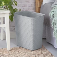 Sterilite 22L Weave Wastebasket- Grey, 22L
