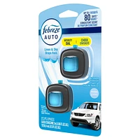Assainisseur d’air pour voiture Febreze, pince pour bouche d’air automobile qui combat les odeurs, parfum Draps frais, 2unités
