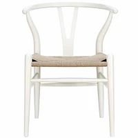 Nicer Furniture chaise de style Wegner en blanc (set de 2)
