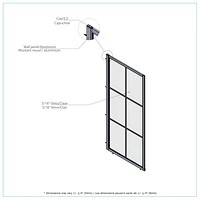 A&E Bain et Douche ATLAS-34-BLK DOUCHE