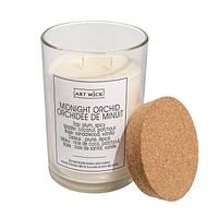 Art Wick 18OZ MIDNIGHT ORCHID Cire de soja mélangée bougie parfumée, 2 mèche de coton · 18oz<br>· 510g<br>· 1 paquet