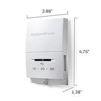 Honeywell Home Mechanical Non-Programmable Heat Only Thermostat, Manual Thermostat