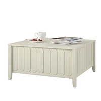 Table basse à plateau relevable Her Majesty de Novogratz, blanche