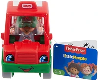 Little People Voiture de livraison de Pizzas «La pointe délicieuse»
