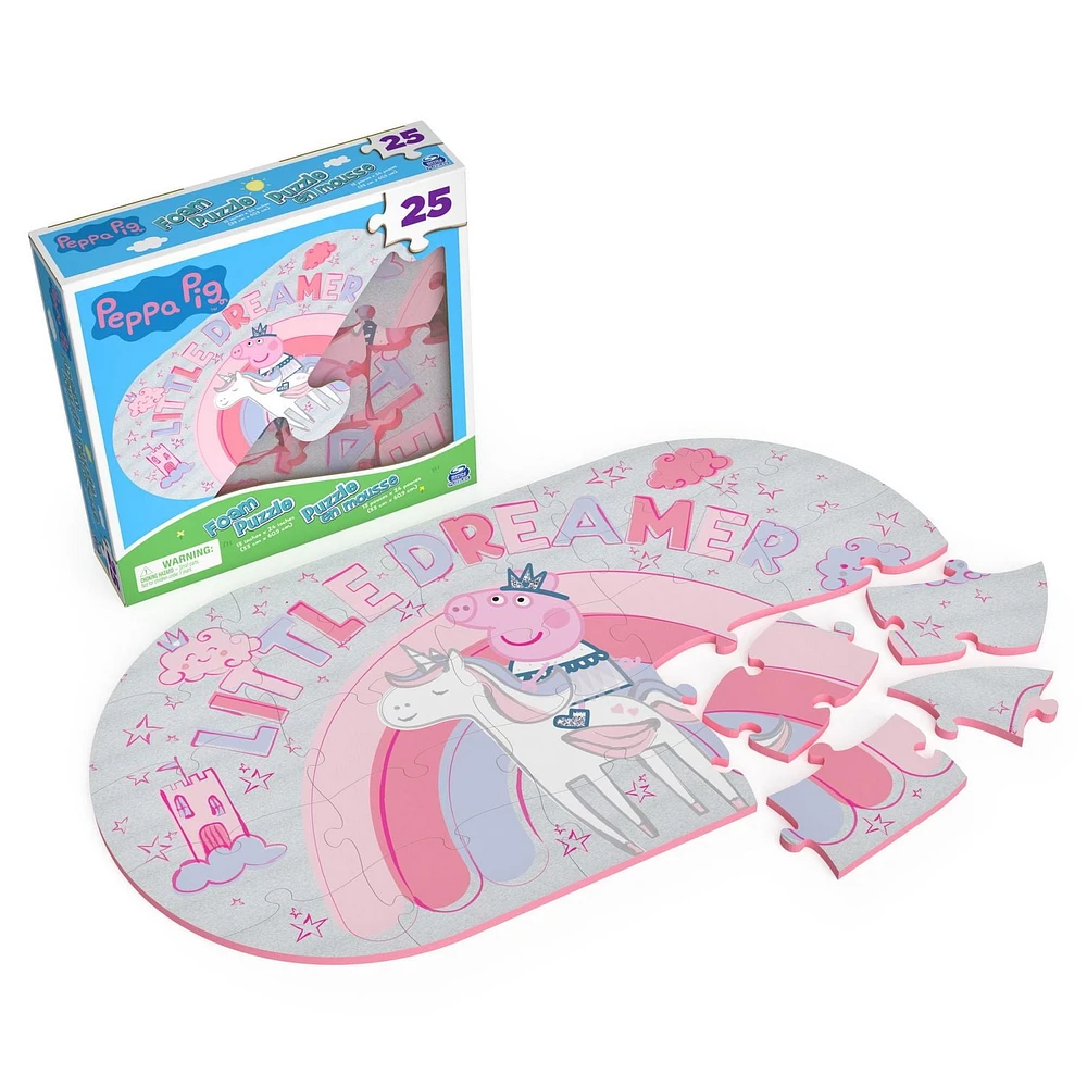 25-Piece Peppa Pig Foam Puzzle, for Families and Kids ages 4 and up