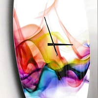 Designart Fumée abstraite horloge murale