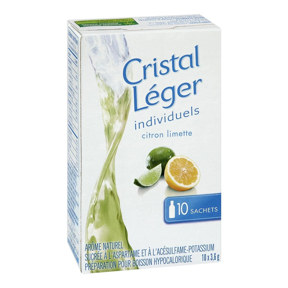 Crystal Light Singles, Lemon Lime, 3.6G, 10 Packets