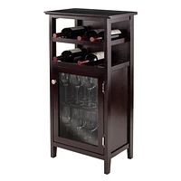 Winsome Alta Wine Cabinet in Espresso Finish - 92119