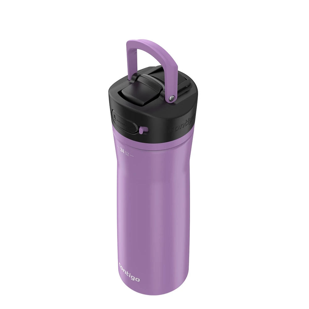 Bouteille d’eau Contigo Ashland Chill 2.0, acier inoxydable, couvercle AUTOSPOUT, pansy 709 ml (24 oz)