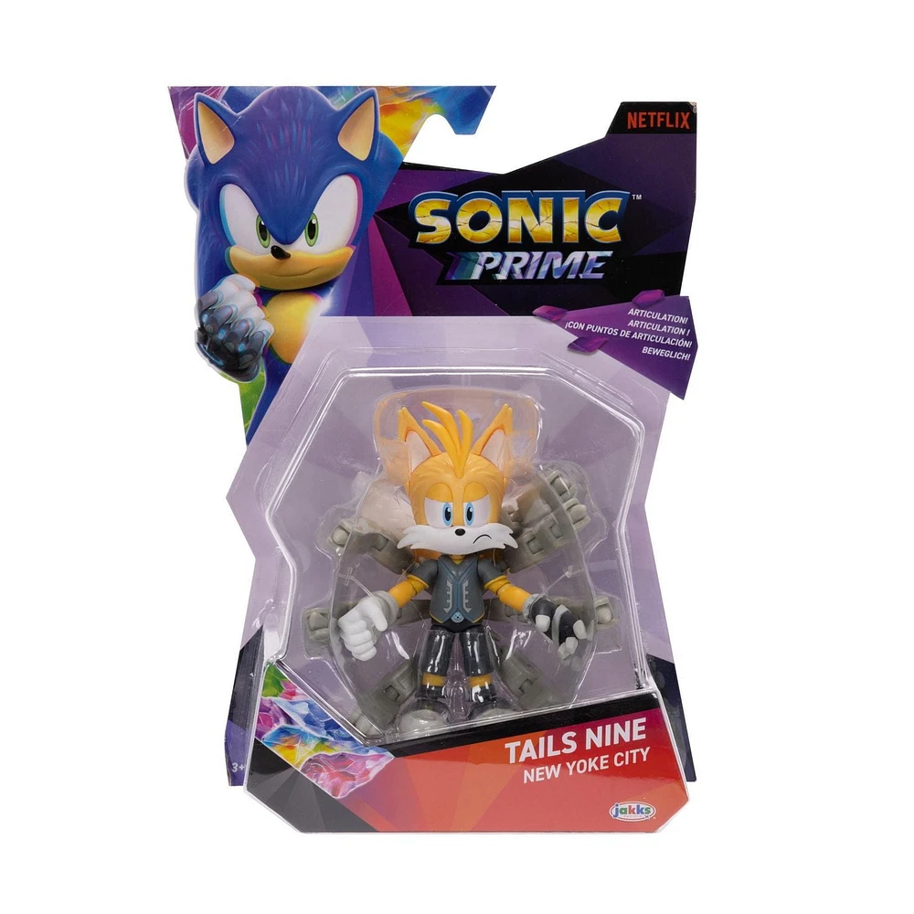 Sonic Prime – Figurine articulée de 5 pouces – Tails Nine