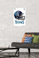 NFL Tennessee Titans - Drip Helmet 20 Wall Poster, 22.375" x 34"