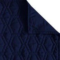 Springmaid Navy Quilt Set, Solid Colours Easy Care