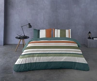 Gouchee Home Travis Stripe Print Cotton Duvet Cover Set