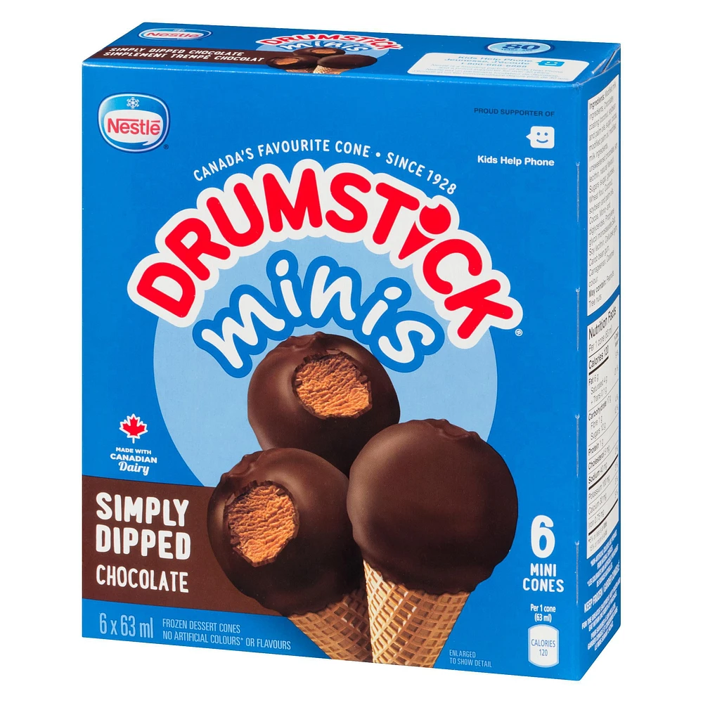 NESTLÉ® DRUMSTICK® Minis Simply Dipped Chocolate 6-Pack