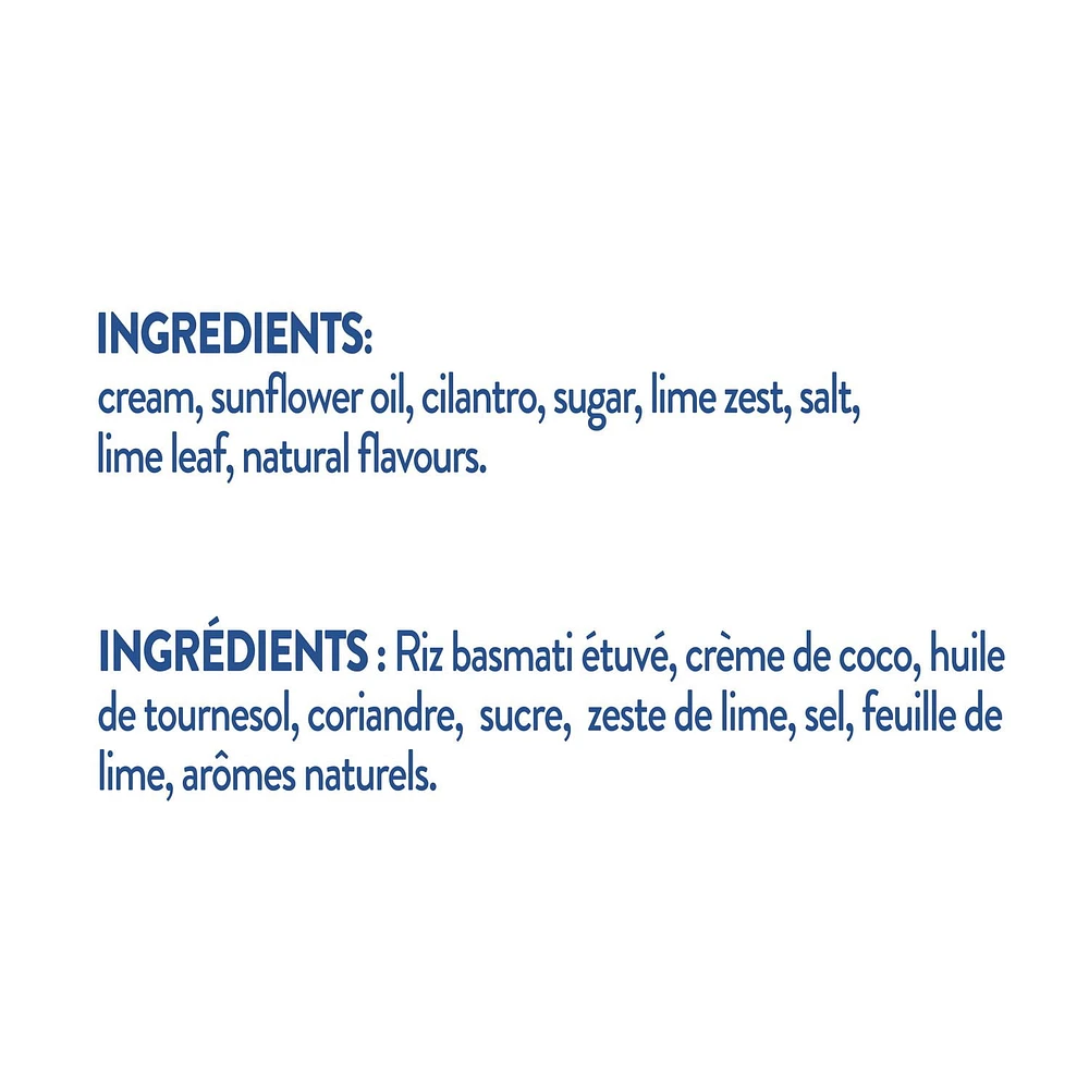 Riz basmati à la lime et coriandre étuvé de Tilda Tilda lime & coriandre