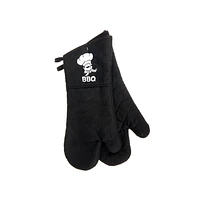 Néoprène 2 Pc Bbq Four Mitt (16" ) (Noir) - Set of 2